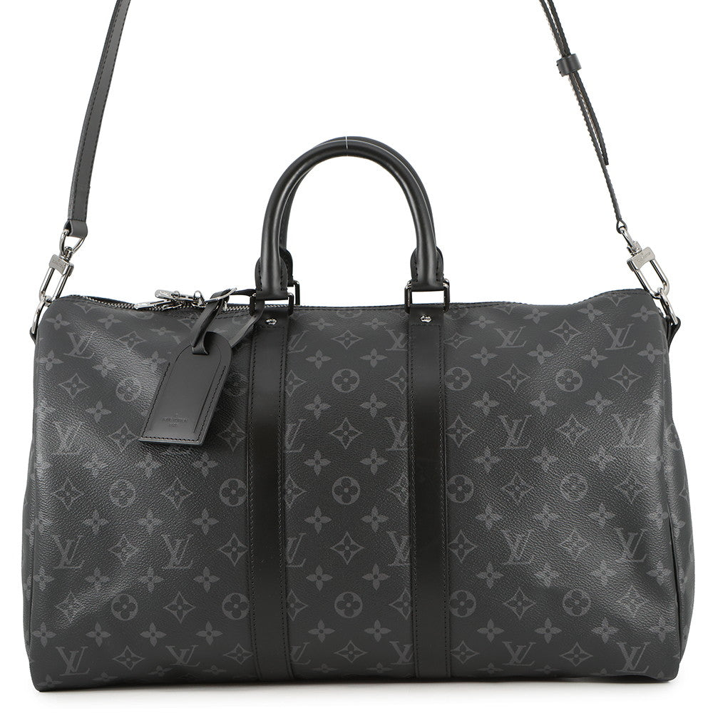 LOUIS VUITTON Keepall Bandouliere NoirM40569 Monogram Eclipse Size 45
