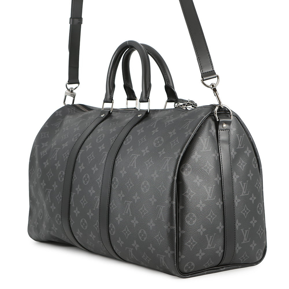 LOUIS VUITTON Keepall Bandouliere NoirM40569 Monogram Eclipse Size 45