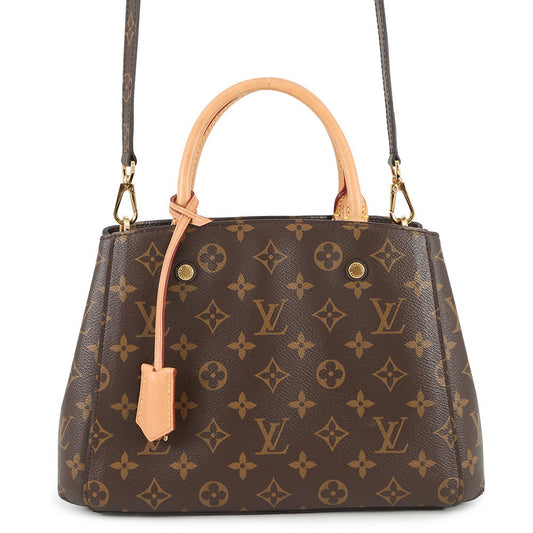 LOUIS VUITTON Montaigne BordeauxM41055 Monogram Size BB