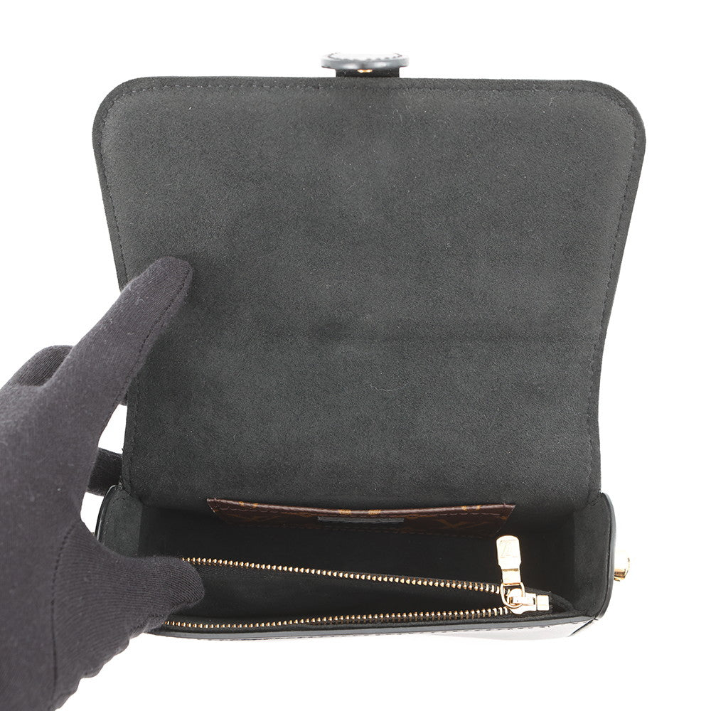 LOUIS VUITTON Officer Pouch BlackM69841 Leather