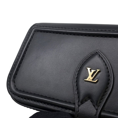 LOUIS VUITTON Officer Pouch BlackM69841 Leather