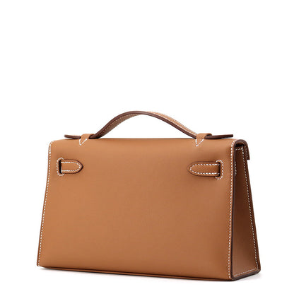 HERMES PochetteKelly Gold Swift Leather