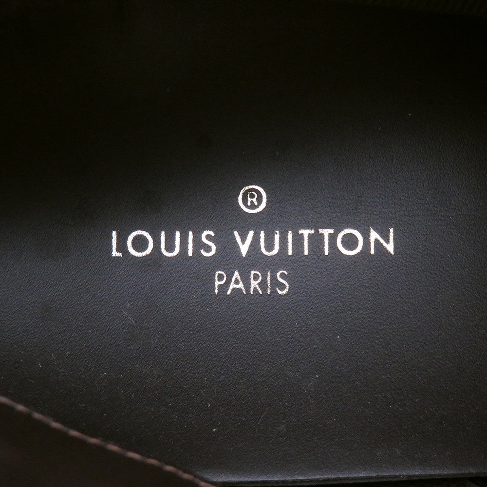 LOUIS VUITTON Oberkampf Line EncreBoots Brown/Gold Leather Rhinestone Size 10