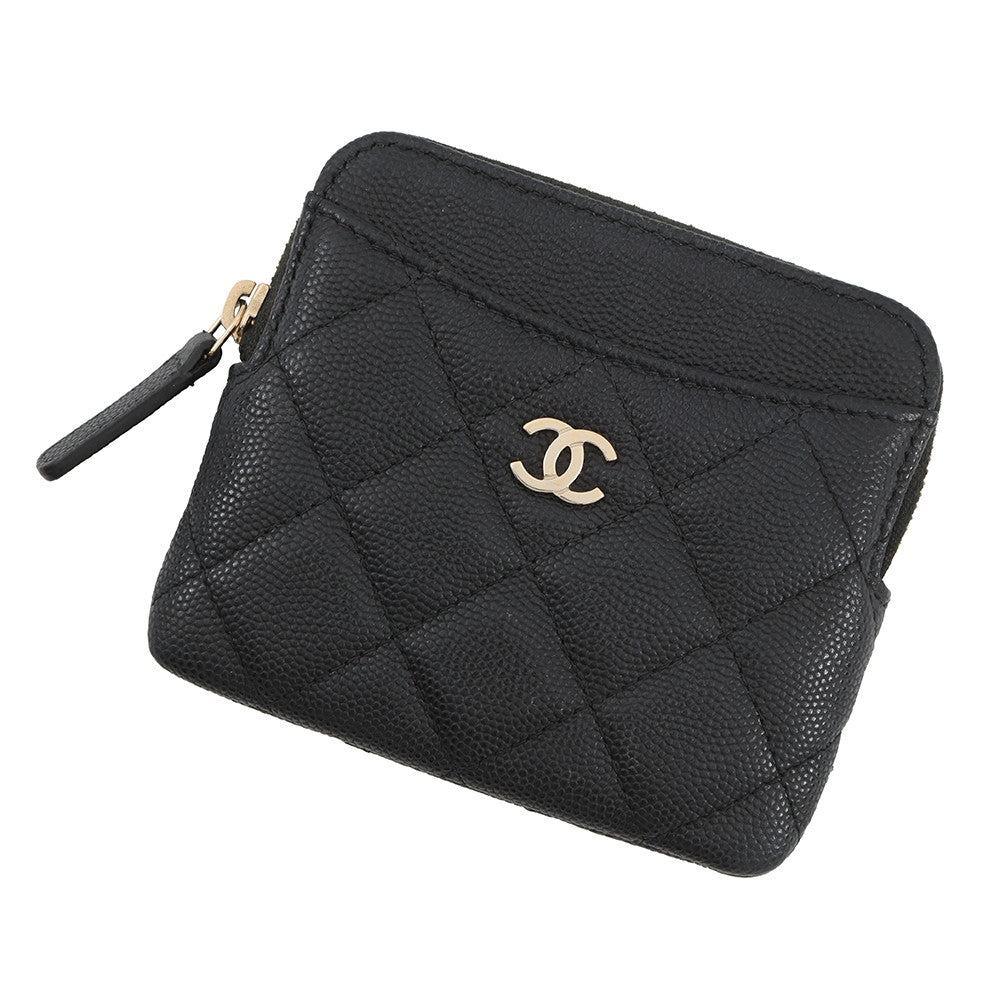 CHANEL Matelasse Coin purse BlackAP2061 Caviar Leather