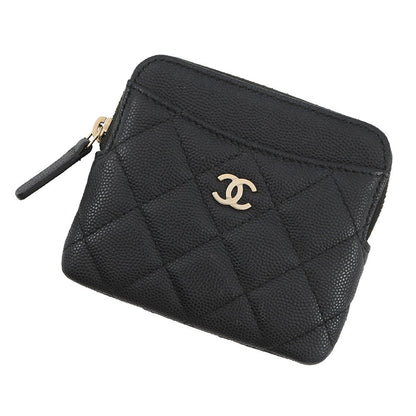 CHANEL Matelasse Coin purse BlackAP2061 Caviar Leather
