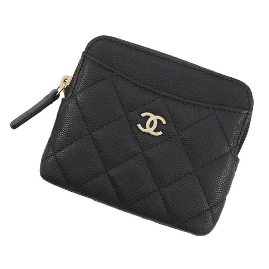 CHANEL Matelasse Coin purse BlackAP2061 Caviar Leather