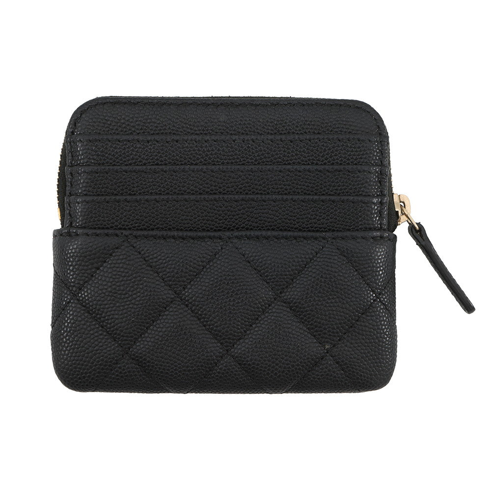 CHANEL Matelasse Coin purse BlackAP2061 Caviar Leather