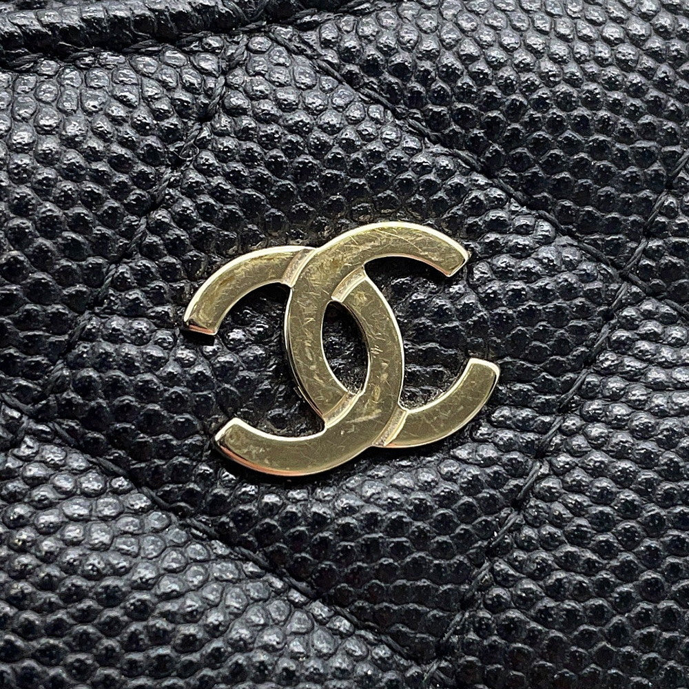 CHANEL Matelasse Coin purse BlackAP2061 Caviar Leather