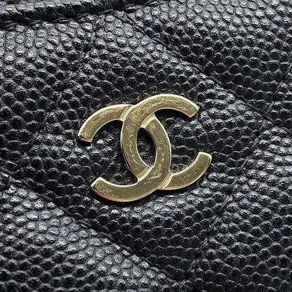 CHANEL Matelasse Coin purse BlackAP2061 Caviar Leather