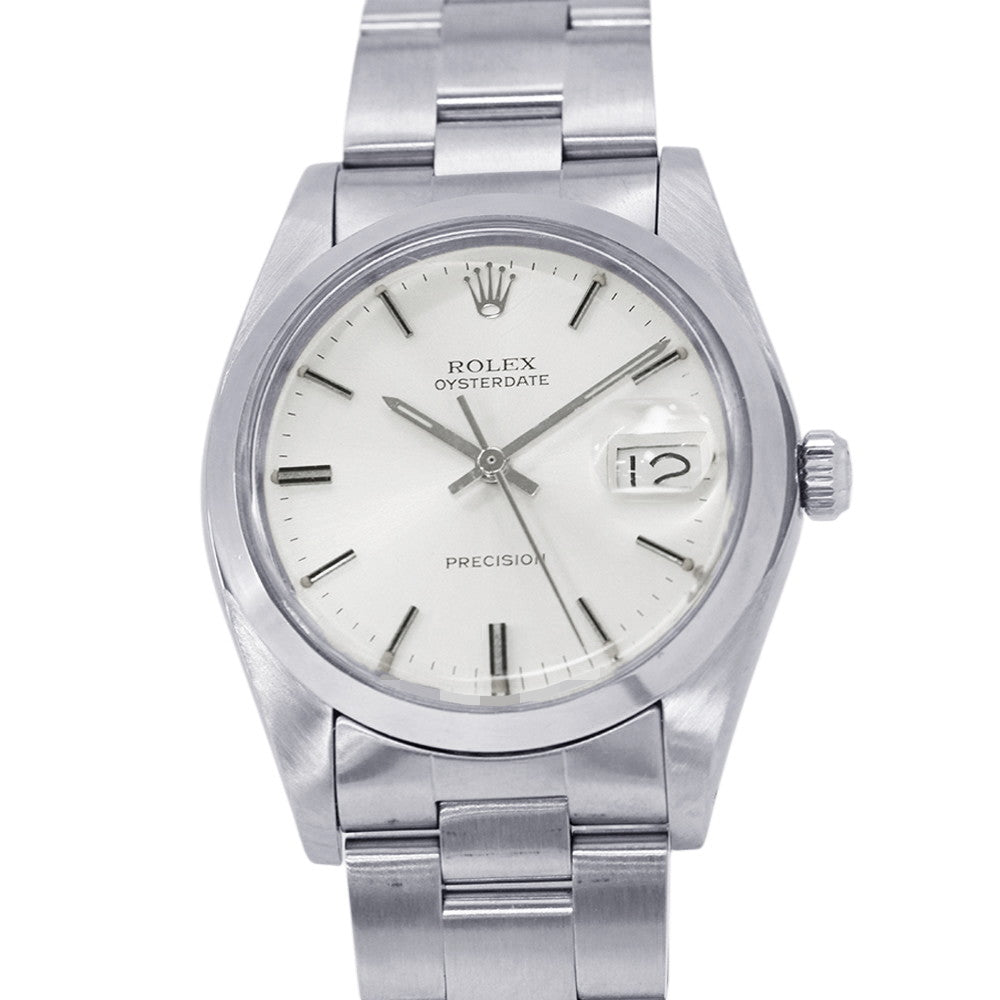 ROLEX Oyster Date W35mm Stainless Steel Silver Dial6694