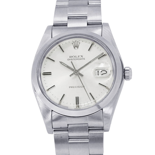 ROLEX Oyster Date W35mm Stainless Steel Silver Dial6694