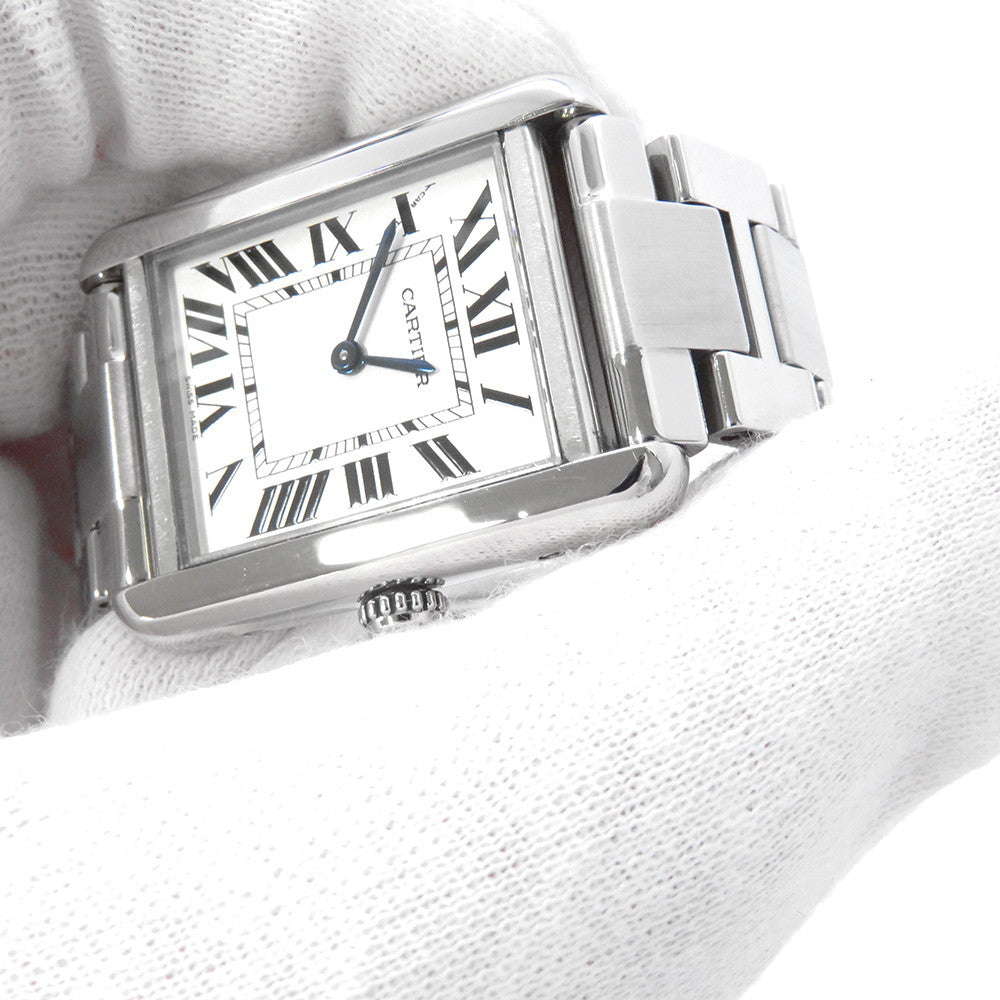 CARTIER Tank Solo SM W31mmxH24.4mm Stainless Steel Silver DialW5200013
