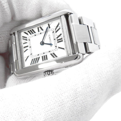 CARTIER Tank Solo SM W31mmxH24.4mm Stainless Steel Silver DialW5200013