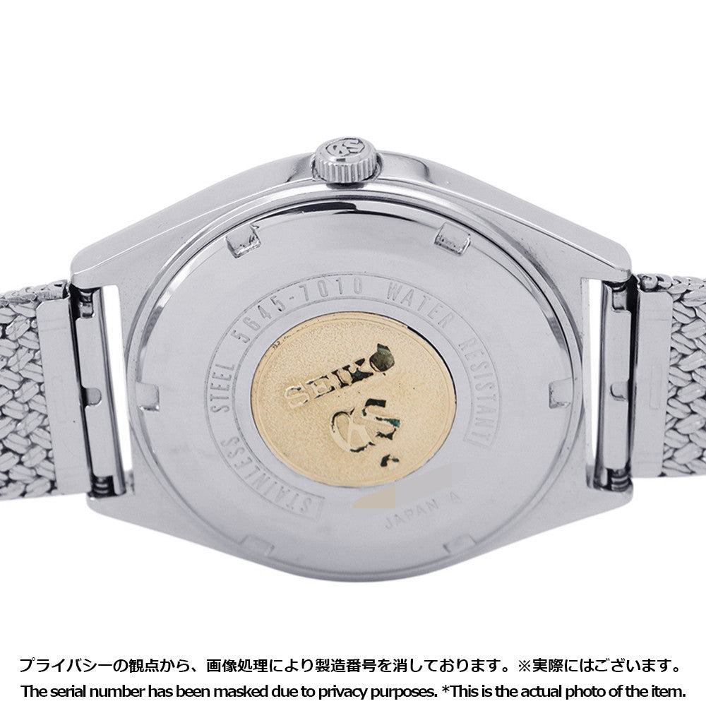 SEIKO Grand Seiko Hi-Beat W36mm Stainless Steel Silver Dial5645-7010