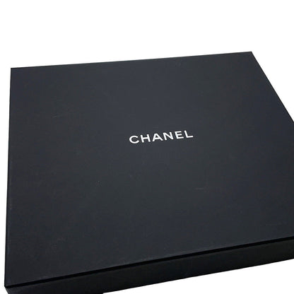 CHANEL CC Logo Large Scarf Black/White/Pink Cashmere100%