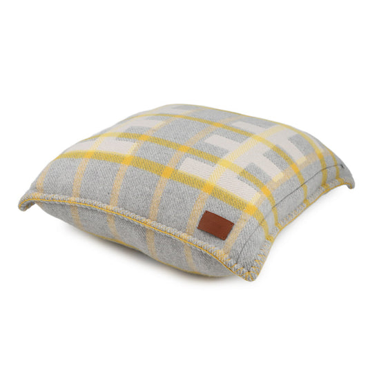 HERMES Echelle Cushion Gri-Suri Wool 100%