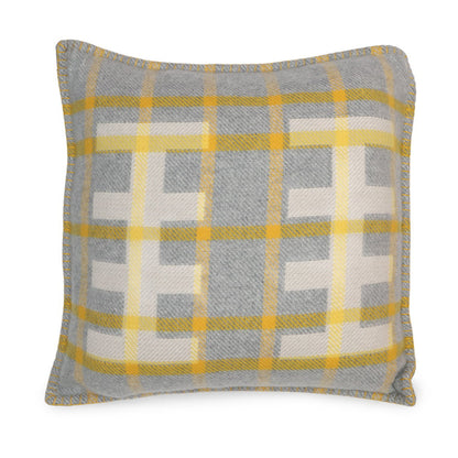 HERMES Echelle Cushion Gri-Suri Wool 100%