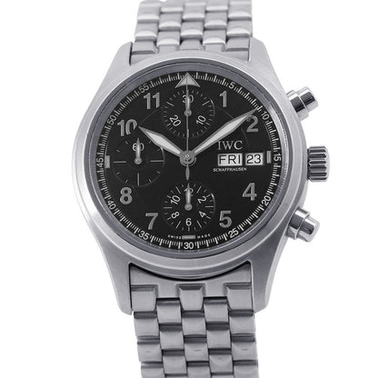 IWC Spitfire Chronograph Automatic W39mm Stainless Steel Black DialIW370618