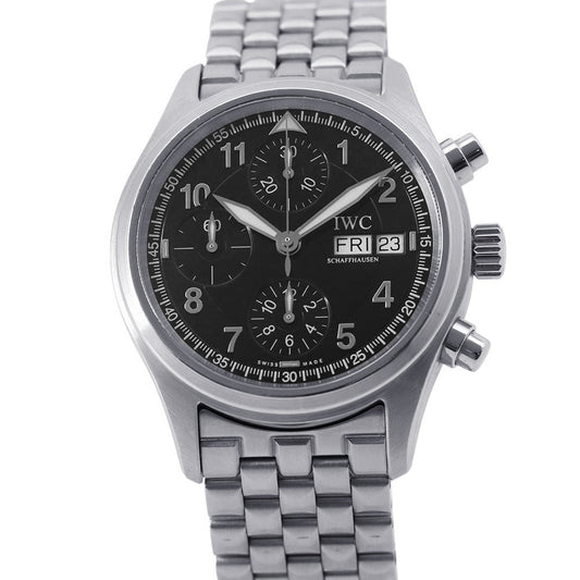 IWC Spitfire Chronograph Automatic W39mm Stainless Steel Black DialIW370618