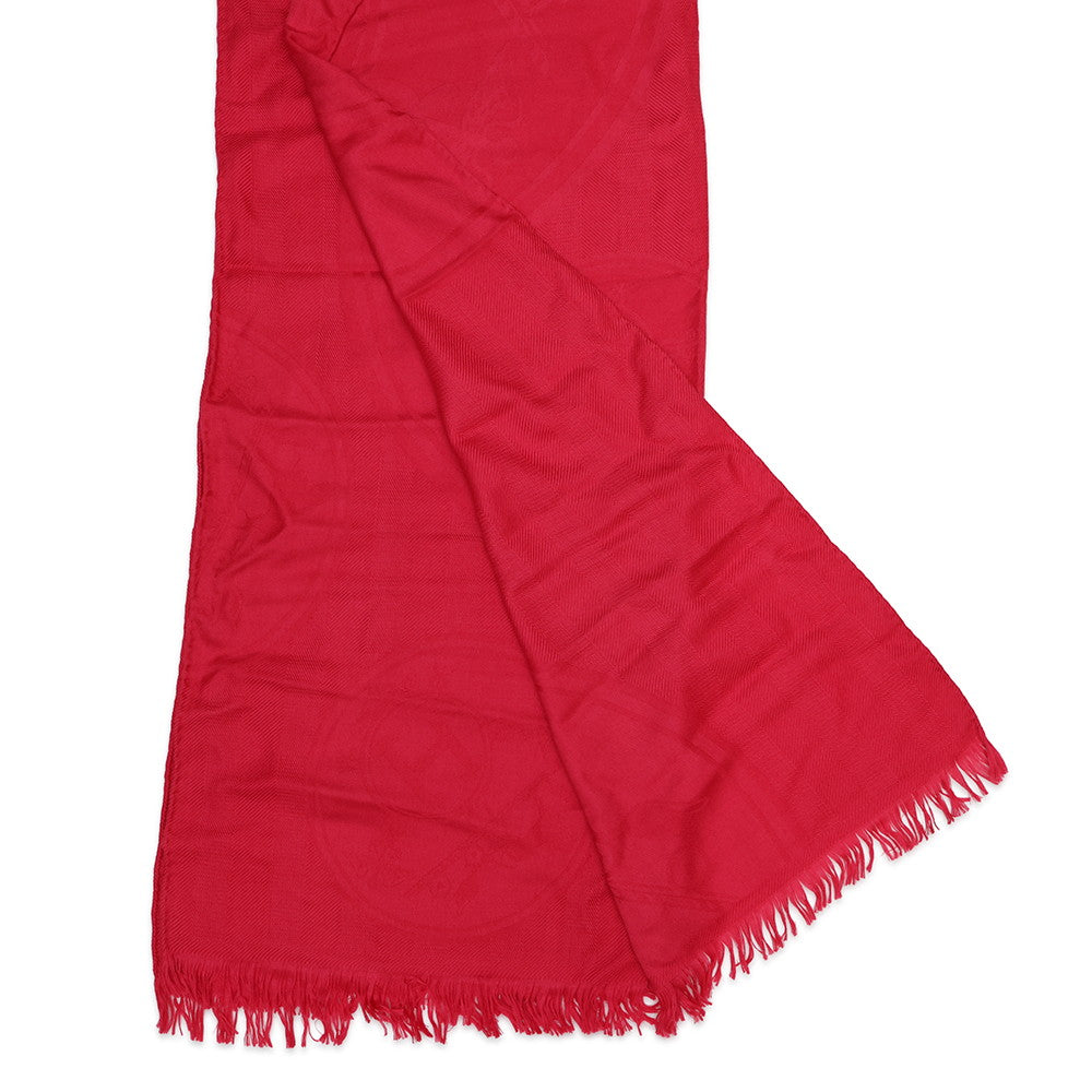 HERMES New Libris Stole Casisil Size 140 Pink Cashmere85% Silk15%
