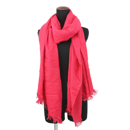 HERMES New Libris Stole Casisil Size 140 Pink Cashmere85% Silk15%