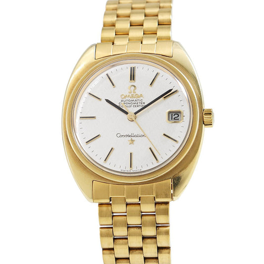 OMEGA Constellation Chronometer W35mm Gold Plated Silver Dial168.07
