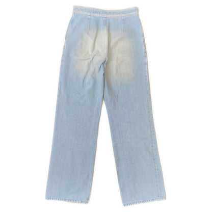 CHANEL COCO Button Denim Pants Size 36 Light BlueP76228 Cotton100%
