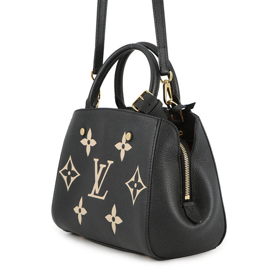 LOUIS VUITTON MontaigneBB NoirM45778 Monogram Empreinte Leather Size BB