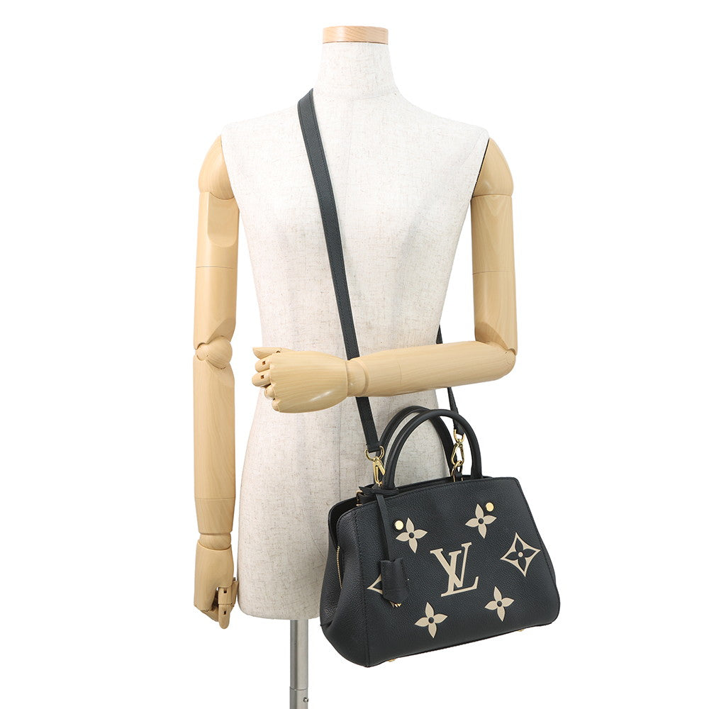 LOUIS VUITTON MontaigneBB NoirM45778 Monogram Empreinte Leather Size BB
