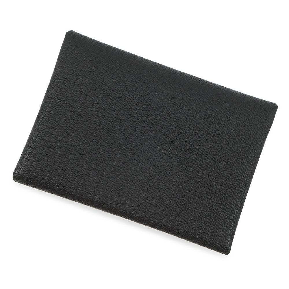HERMES Calvi Duo Black Chevre Myzore Goatskin