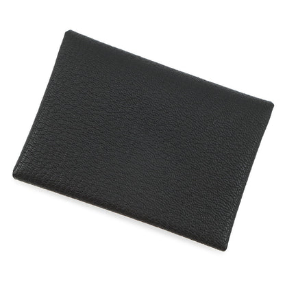 HERMES Calvi Duo Black Chevre Myzore Goatskin