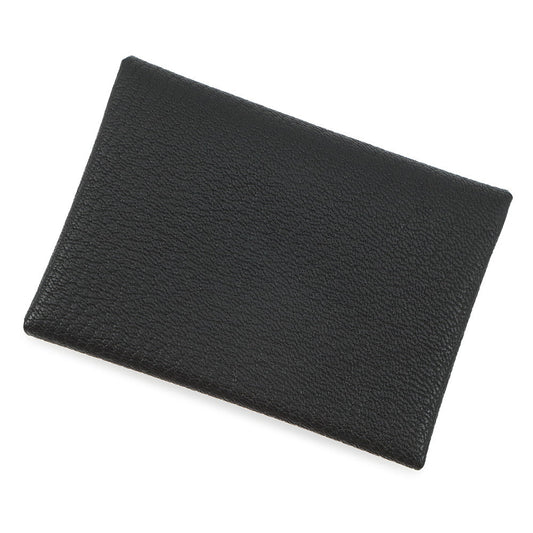 HERMES Calvi Duo Black Chevre Myzore Goatskin