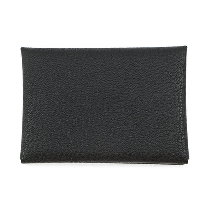 HERMES Calvi Duo Black Chevre Myzore Goatskin