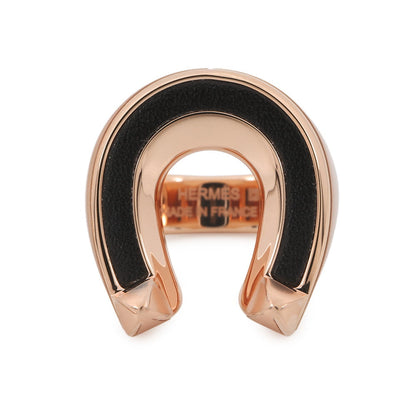 HERMES Ring "Joquette" Size GM/53 Black Metal