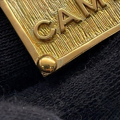 CHANEL RUE CAMBON logo necklace GoldAB8651 Gold Plated