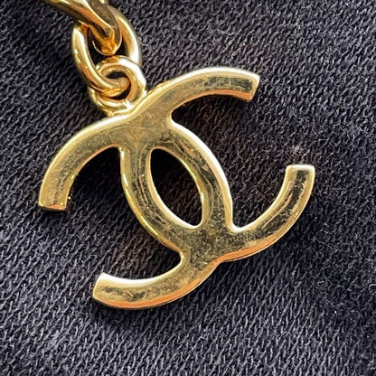 CHANEL RUE CAMBON logo necklace GoldAB8651 Gold Plated
