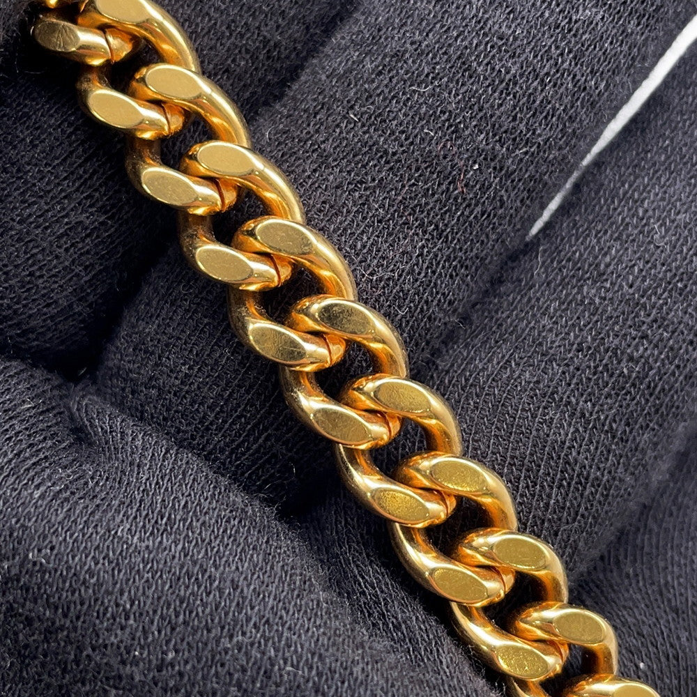 CHANEL RUE CAMBON logo necklace GoldAB8651 Gold Plated
