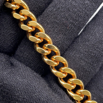 CHANEL RUE CAMBON logo necklace GoldAB8651 Gold Plated