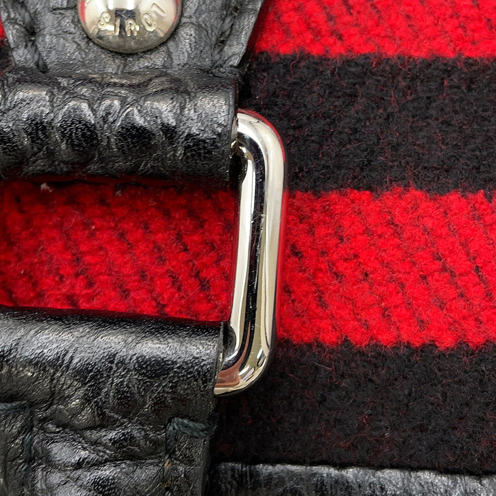 LOUIS VUITTON Cabas Vale Noir/RedM95241 Wool Leather