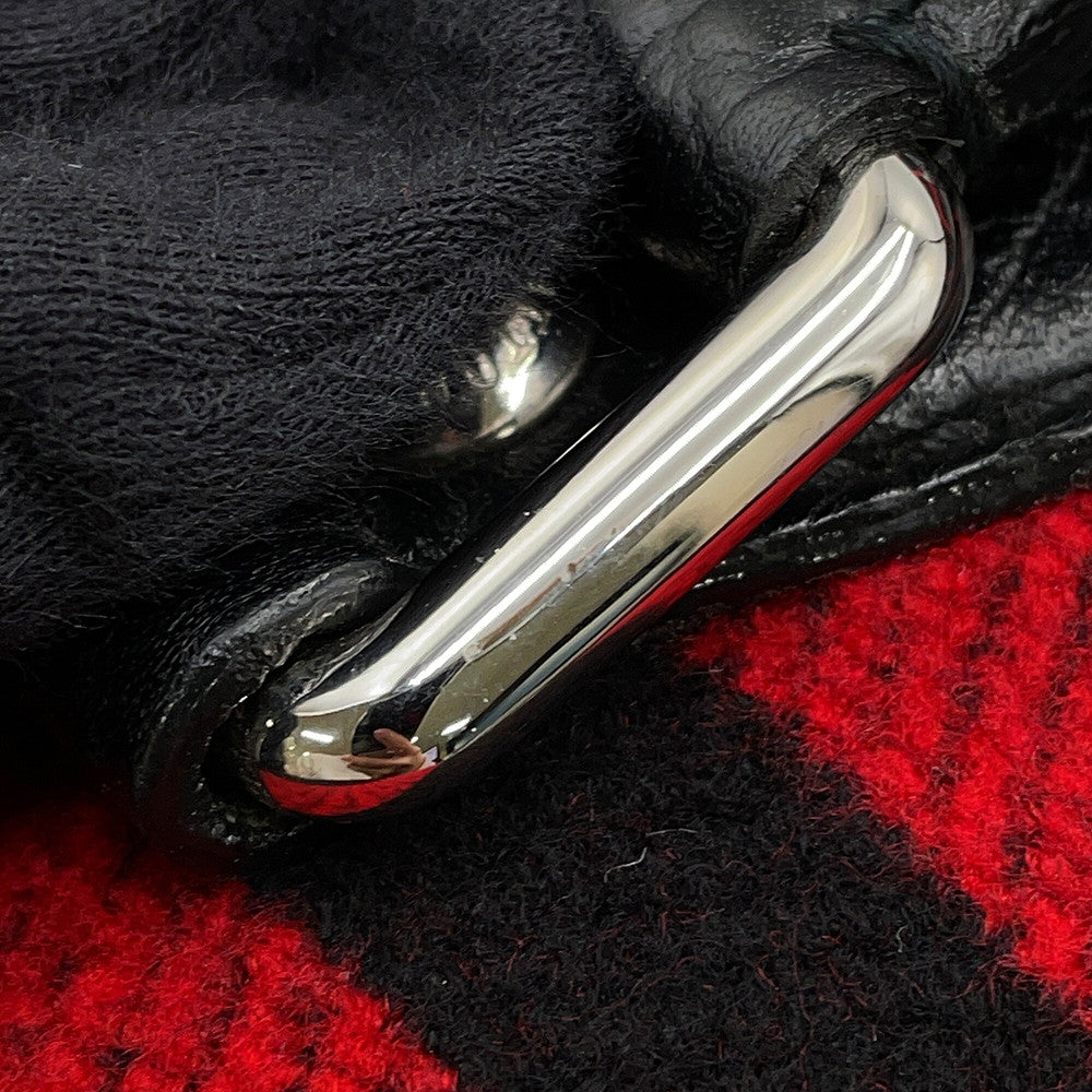 LOUIS VUITTON Cabas Vale Noir/RedM95241 Wool Leather
