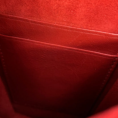 Dior Diorama Studded ChainShoulder Red Leather