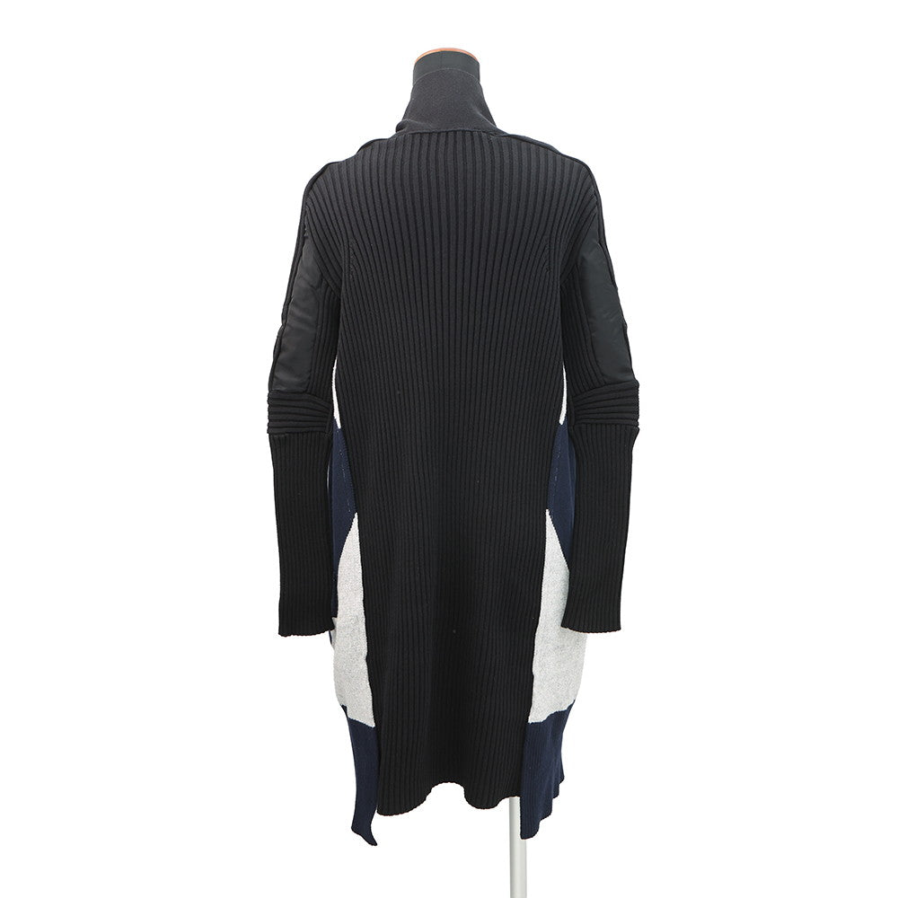 Sacai sacai cardigan Size 1 Navy/Black/Gray20-05038 Cotton55% Polyester45%