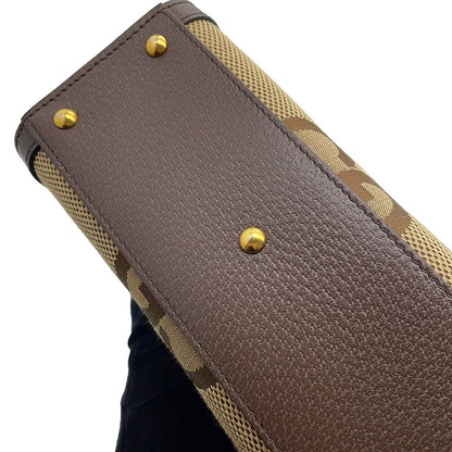 GUCCI Diana Jumbo GG 2-Way Bag Beige/Brown655661 GG Canvas Leather Size Mini