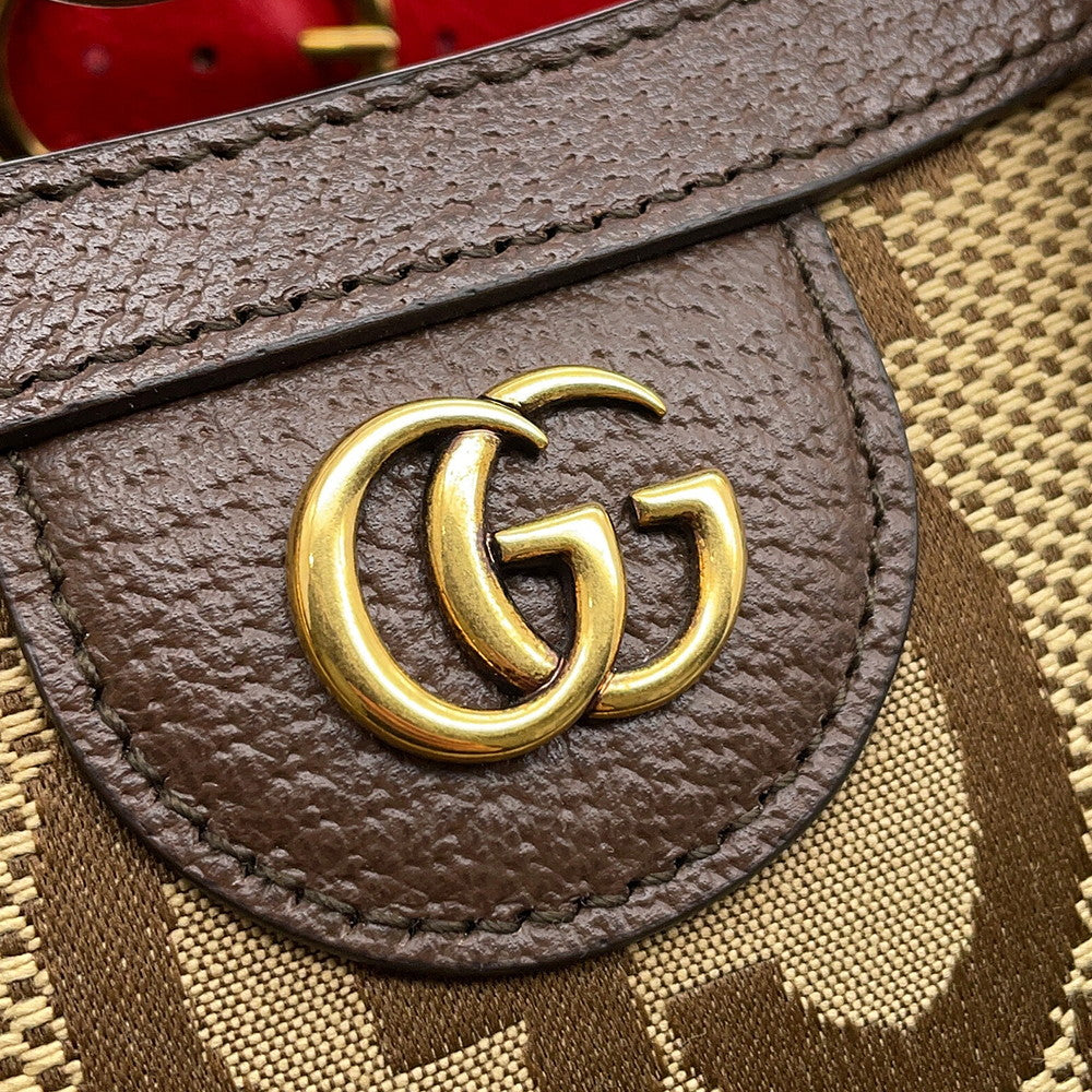 GUCCI Diana Jumbo GG 2-Way Bag Beige/Brown655661 GG Canvas Leather Size Mini