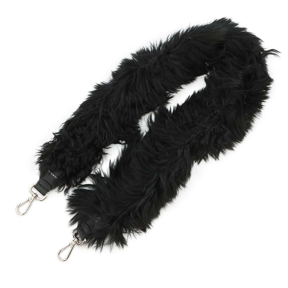 FENDI Strap you Black Fur