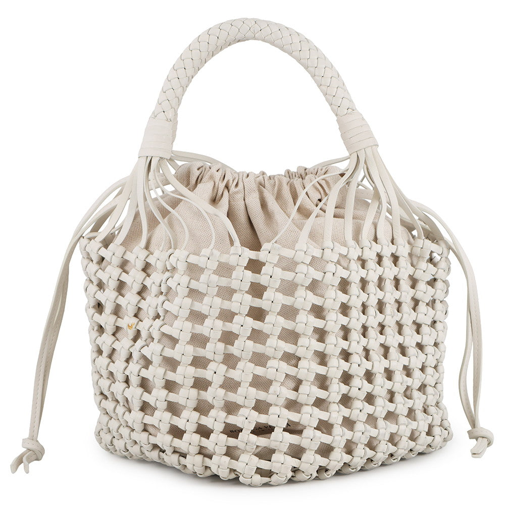 Bottega Veneta Cavallino Tote Bag White709612 Leather Canvas