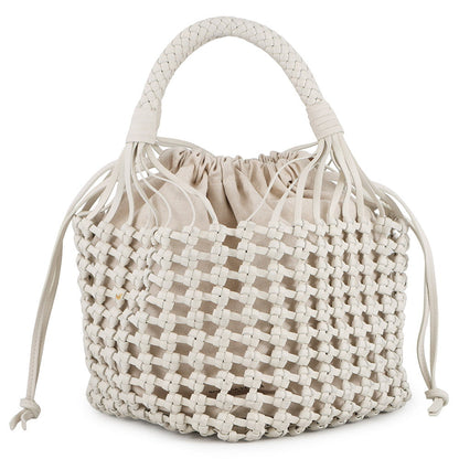 Bottega Veneta Cavallino Tote Bag White709612 Leather Canvas