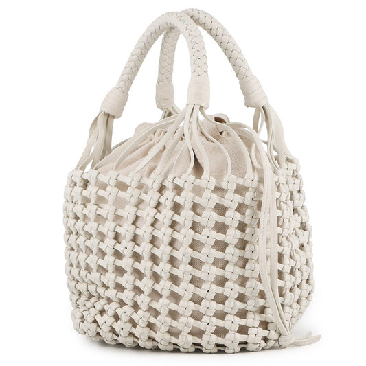 Bottega Veneta Cavallino Tote Bag White709612 Leather Canvas