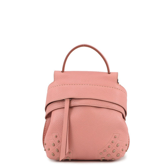 TOD’S Wave Backpack 3way Pink Leather Size Mini