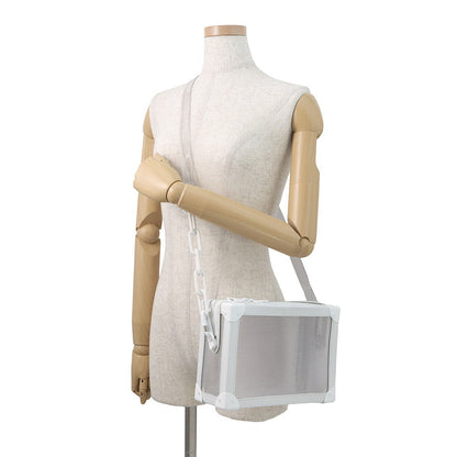 LOUIS VUITTON Soft Trunk Epi Plage Shoulder Bag White/TransparentM55602 PVC Leather